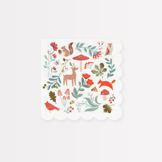 Meri Meri Winter Woodland Small Napkins