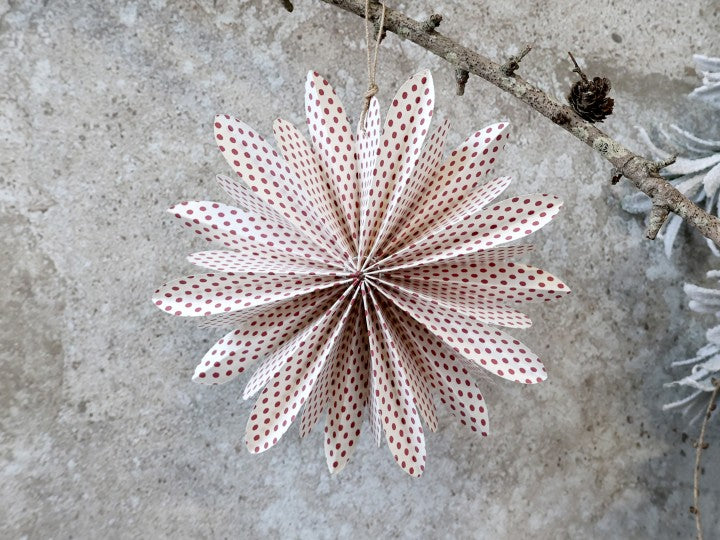 Snowflake Ornament - Cherry Large