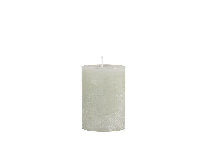 Macon Pillar Rustic Wax Candles - Verte