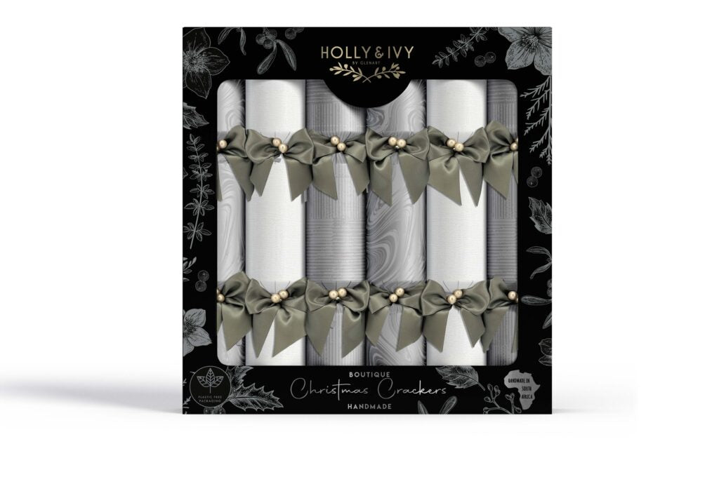 Opulent Christmas Crackers - Silver