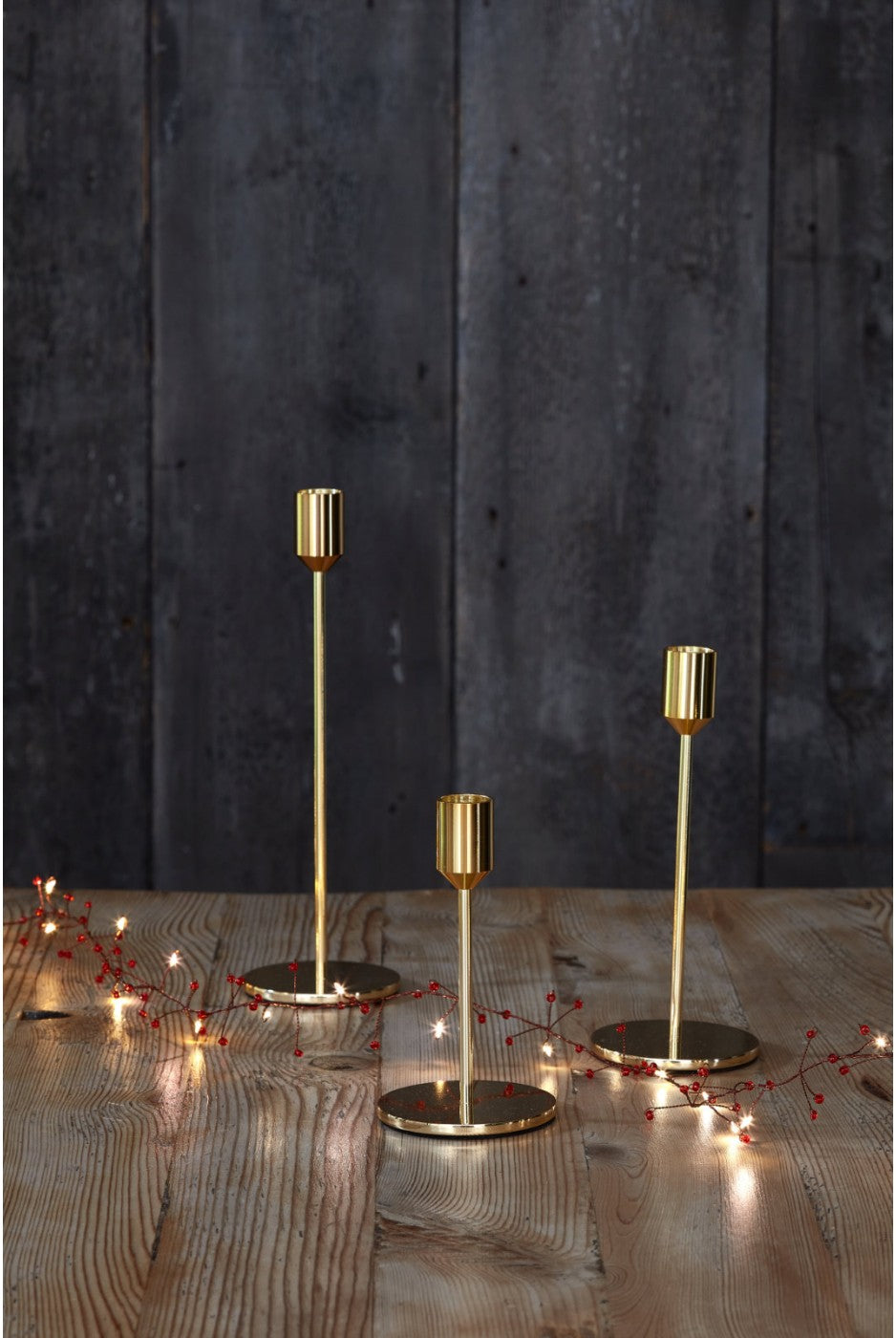 Candle Stands - Available in Black, Matt Gold, Gloss Gold & Chrome (set of 3)
