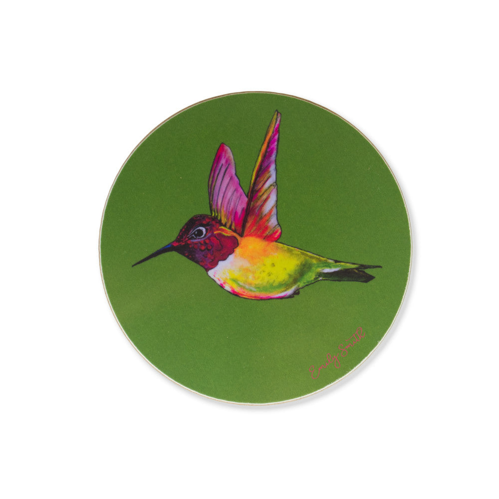 Emily Smith Coaster- Hummingbird