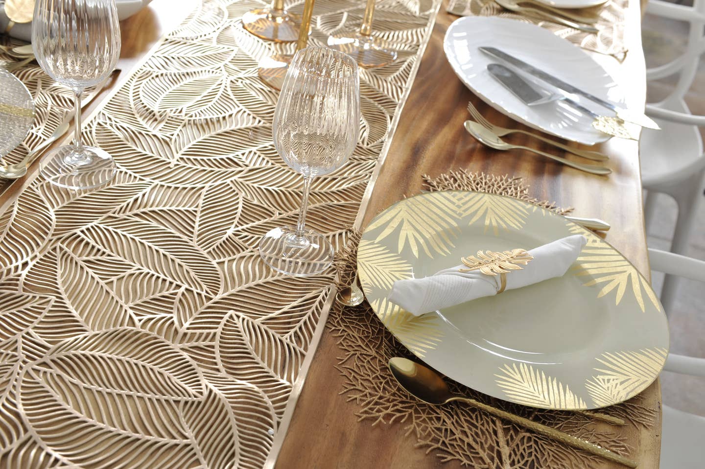 Gold Leaf Table Runner