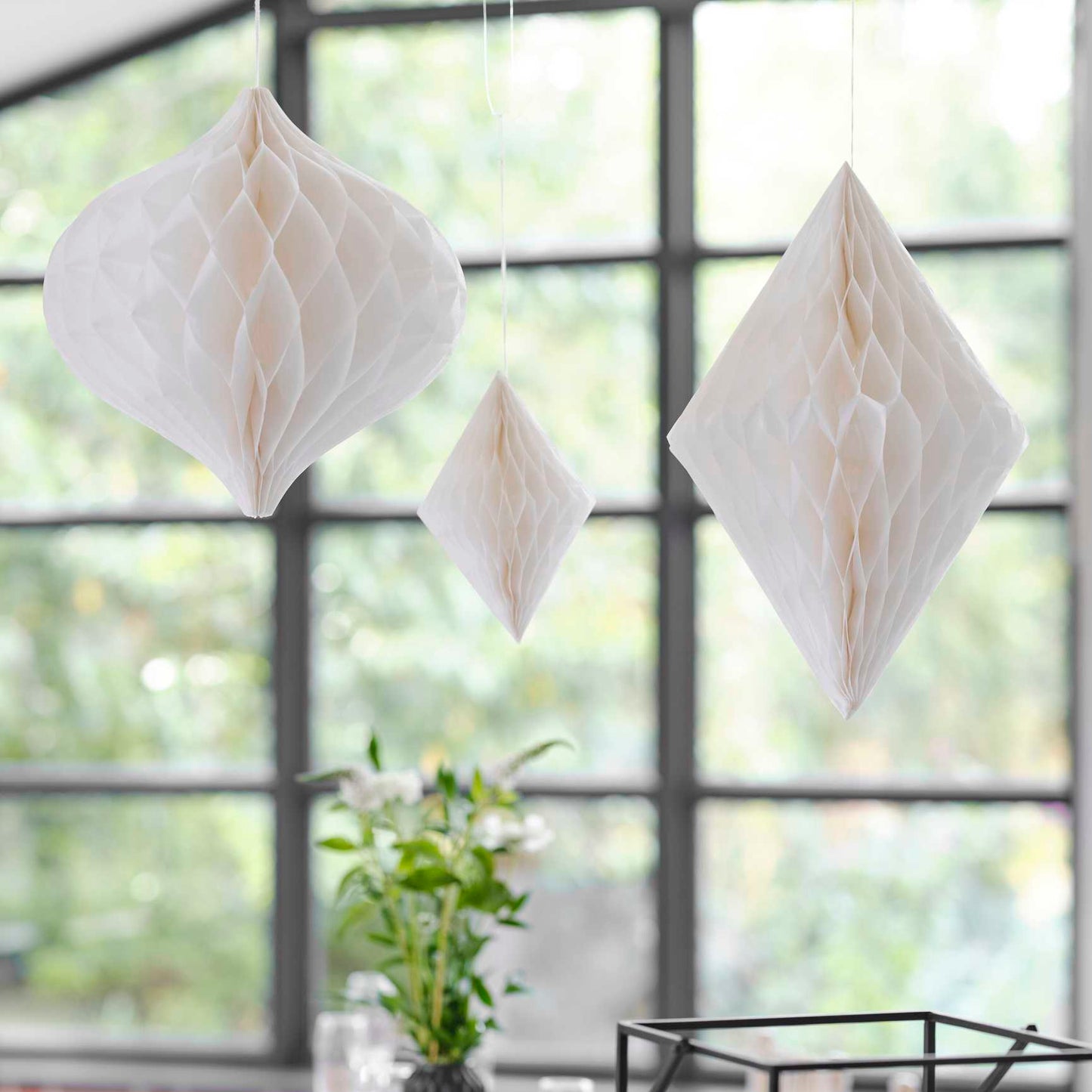 White Honeycomb Decorations