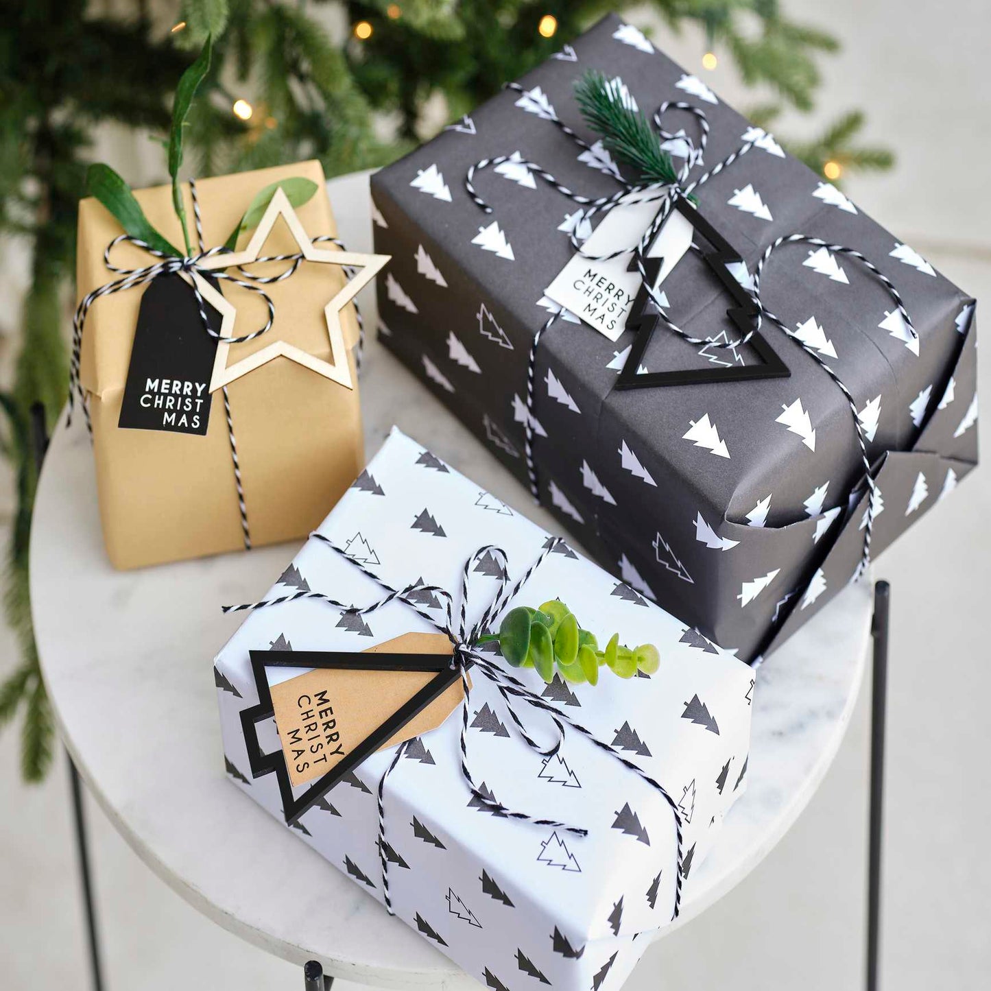 Gift Tag, Foliage and Ribbon Set