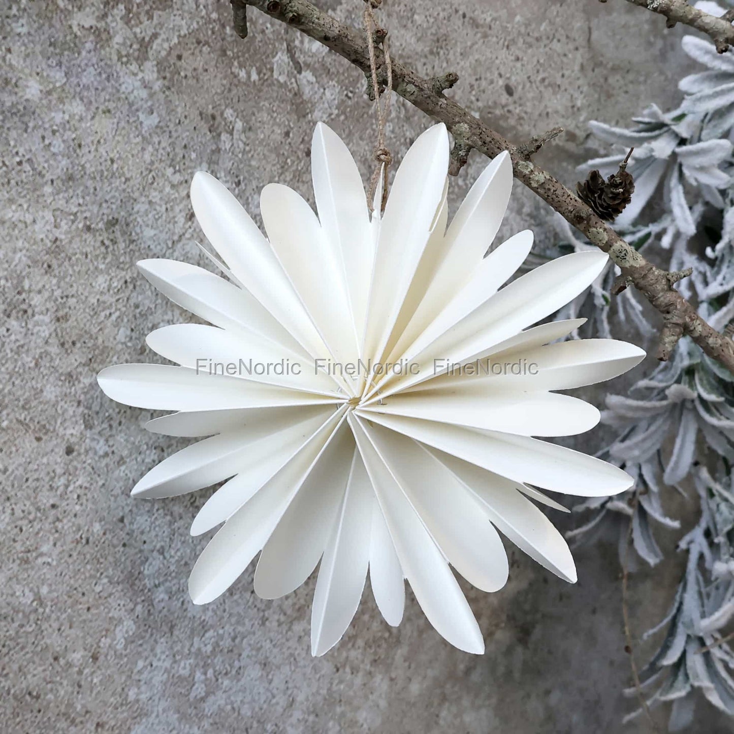 Snowflake Ornament - Cream Large