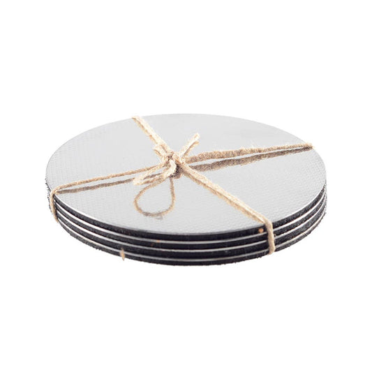 Silver Coasters - Set of 4