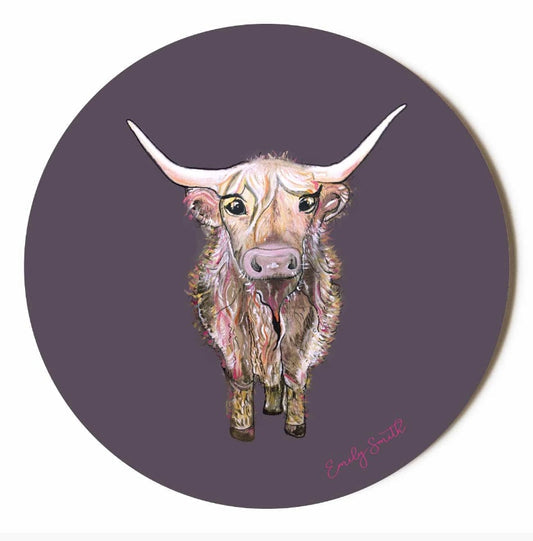 Emily Smith Coaster - Highland Cow