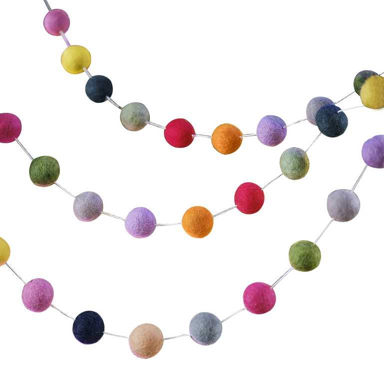 Felt Ball Garland