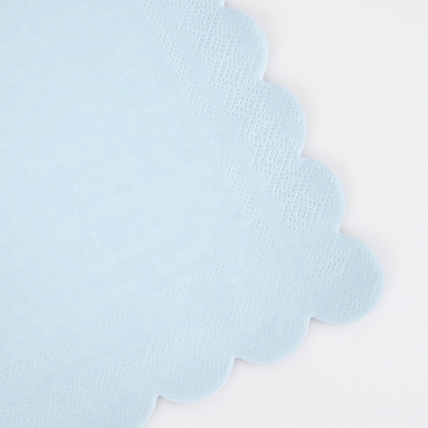 Meri Meri Pale Blue Scalloped Napkins - Small