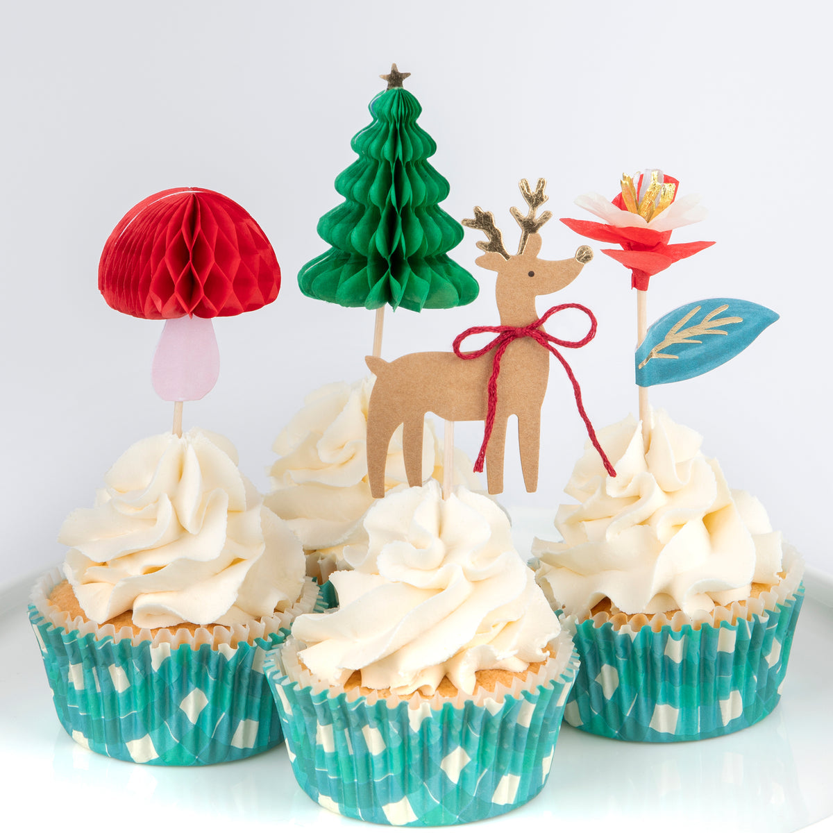 Meri Meri Woodland Christmas Cupcake Kit