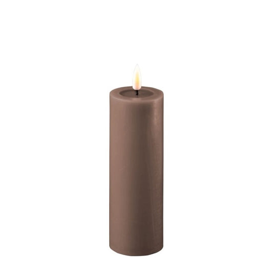 LED Pillar Candle - Mocca