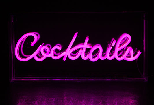 Neon light box [Cocktails]