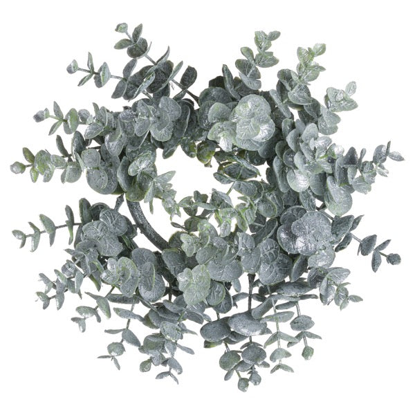 Medium frosted eucalytus wreath