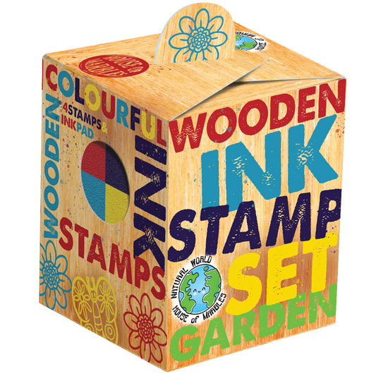 Wooden ink stamp garden