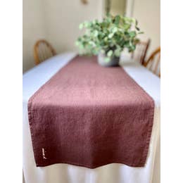 Table Runner Linen [Mauve]