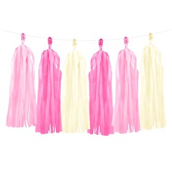 Pink Mix Tassel Garland Decoration - 1.5m