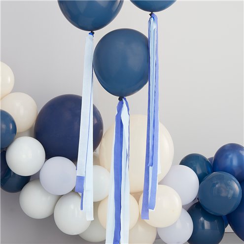 Mix It Up Blue Streamer Balloon Tails