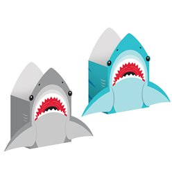 Shark Party Shaped Paper Party Bags
