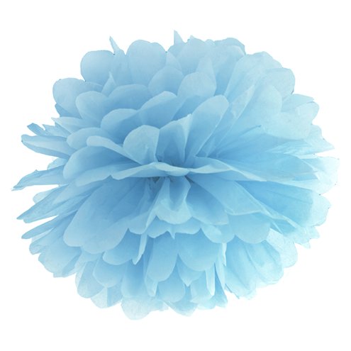 Light Blue Pom Pom - 25cm