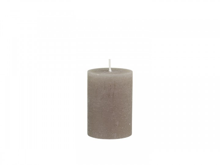 Macon Pillar Rustic Wax Candles - Linen