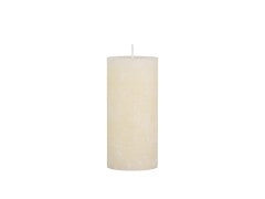 Macon Pillar Rustic Wax Candles - Cream