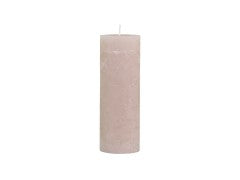 Macon Pillar Rustic Wax Candles - Nude