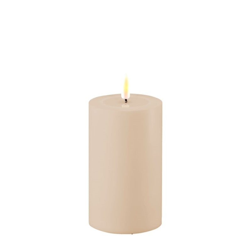 LED Outdoor Pillar Candle - Sand