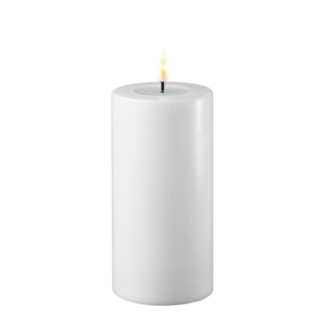 LED Pillar Candle - White