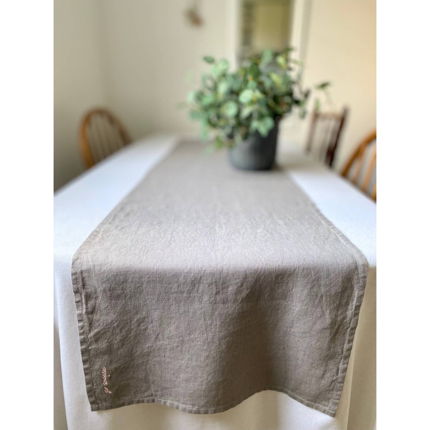 Table Runner Linen [Ash Grey]