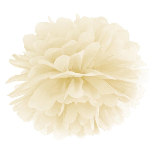 Cream Pom Pom 35cm