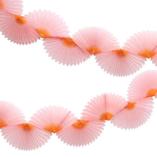 Meri Meri Pink Honeycomb Fan Garland