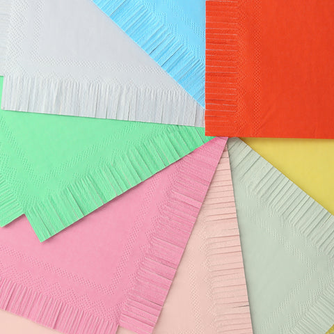 coloured napkin sets