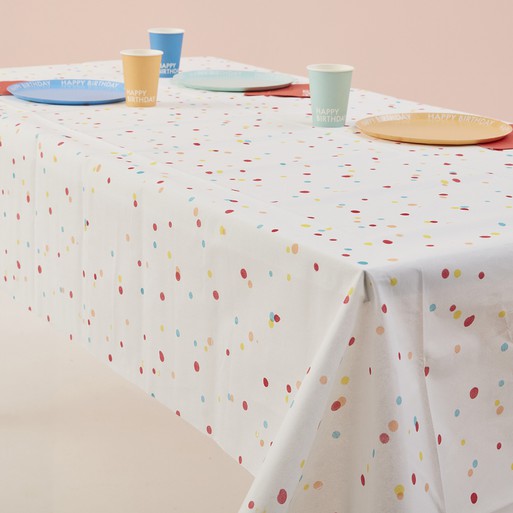 Spotty tablecloth
